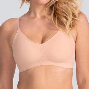 Honeylove Silhouette Bra 3X Rose Tan Smoothing Padded Adjustable Straps
